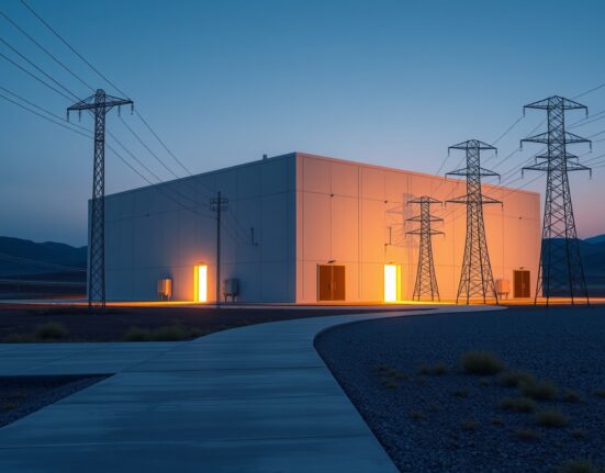 Modern data center facility representing Bitcoin miners pivoting to AI infrastructure computing power.