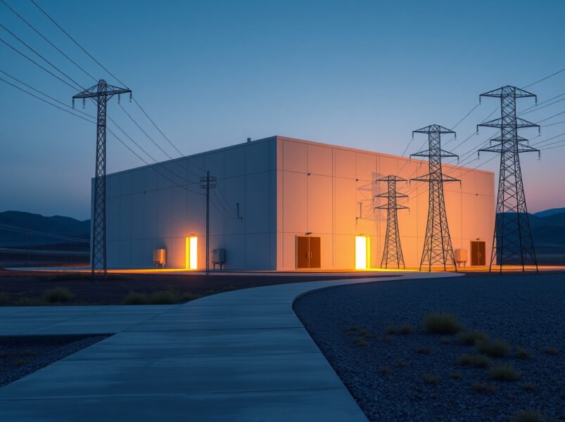 Modern data center facility representing Bitcoin miners pivoting to AI infrastructure computing power.