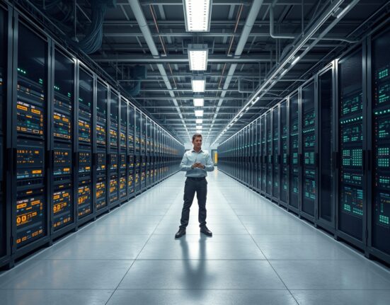 Bitcoin miners transition from cryptocurrency mining to AI data center operations in modern industrial facility