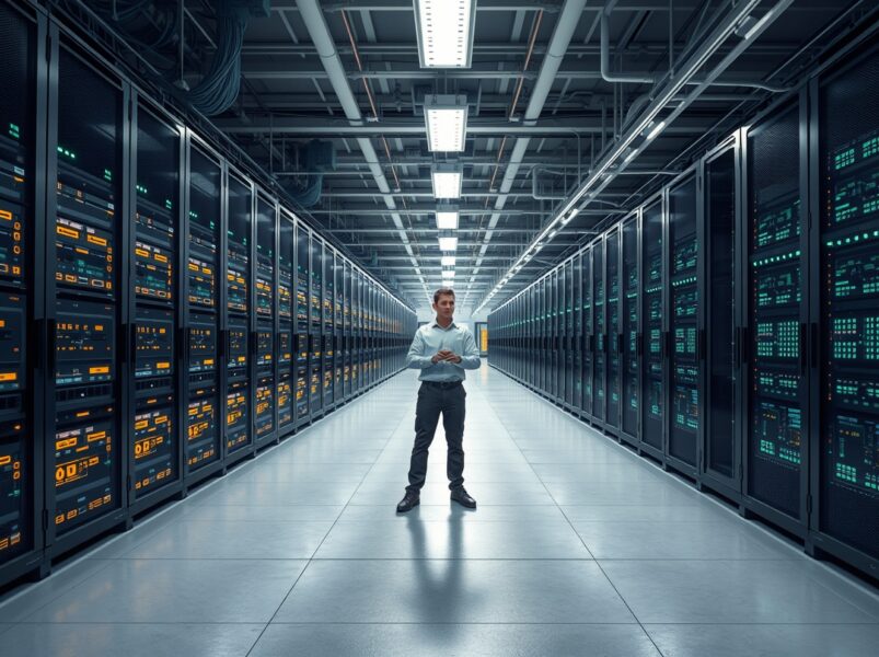 Bitcoin miners transition from cryptocurrency mining to AI data center operations in modern industrial facility