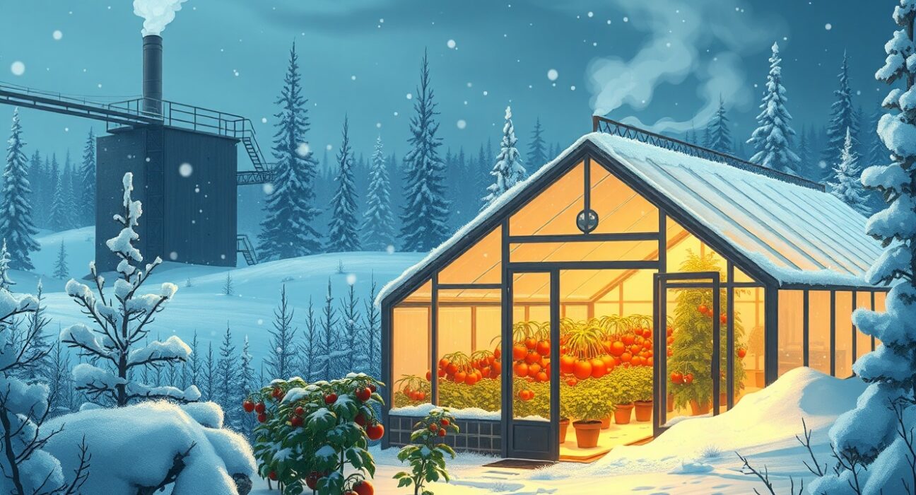 Canaan's Bitcoin mining heat recycling project growing tomatoes sustainably in Canada