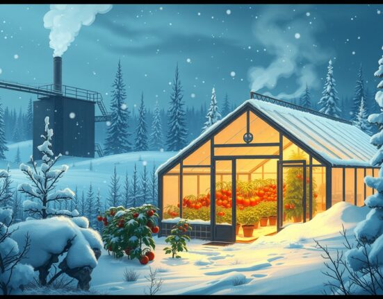 Canaan's Bitcoin mining heat recycling project growing tomatoes sustainably in Canada