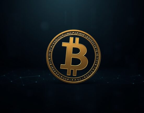 Bitcoin symbol contracting amid declining blockchain network activity and market analysis