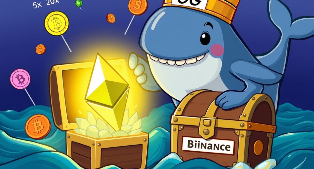 A Bitcoin OG whale depositing a massive Ethereum gem into the Binance exchange vault.
