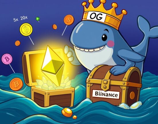 A Bitcoin OG whale depositing a massive Ethereum gem into the Binance exchange vault.