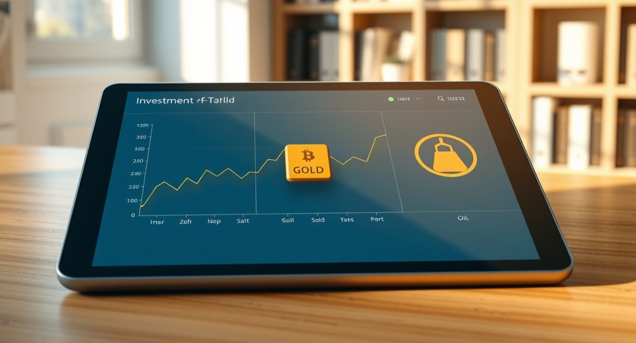 Bitcoin portfolio diversification analysis showing low correlation with traditional assets like oil and gold for risk management.
