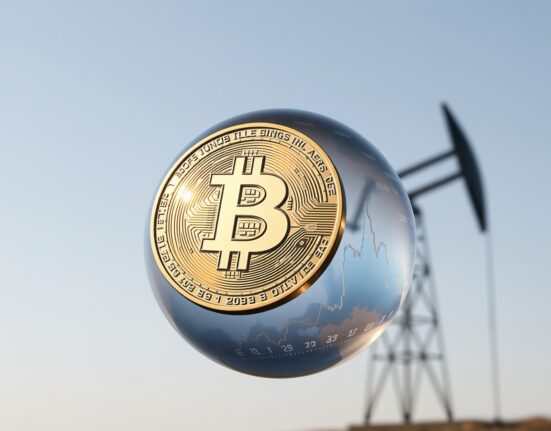 Bitcoin's price correlation with global oil markets and Federal Reserve policy decisions.