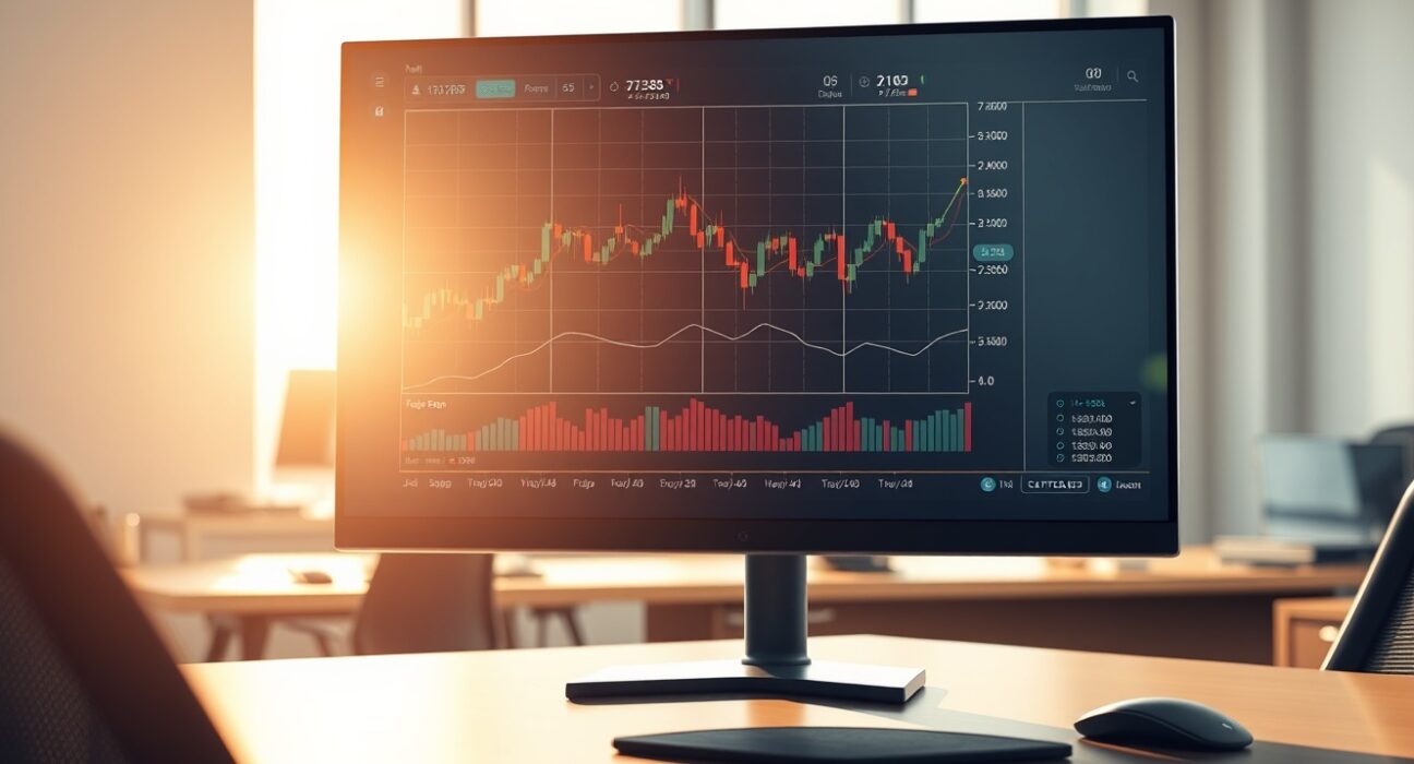 Professional trading desk monitoring Bitcoin options expiration data and cryptocurrency market charts