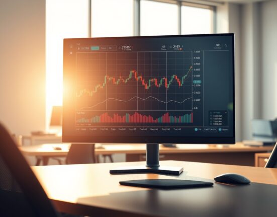 Professional trading desk monitoring Bitcoin options expiration data and cryptocurrency market charts