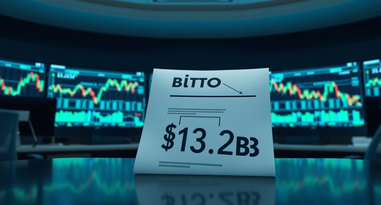 A digital Bitcoin options contract representing the $13.2 billion expiry event on Deribit exchange.