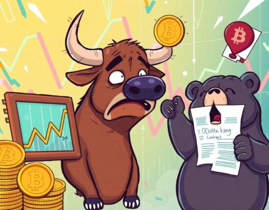 Bitcoin options market showing bearish sentiment with put options dominating trading activity