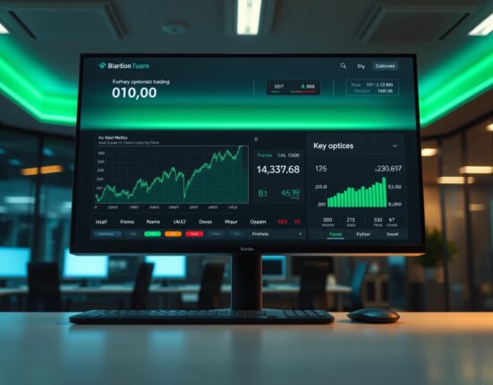 Bitcoin price chart and options metrics on a financial dashboard showing bullish sentiment shift