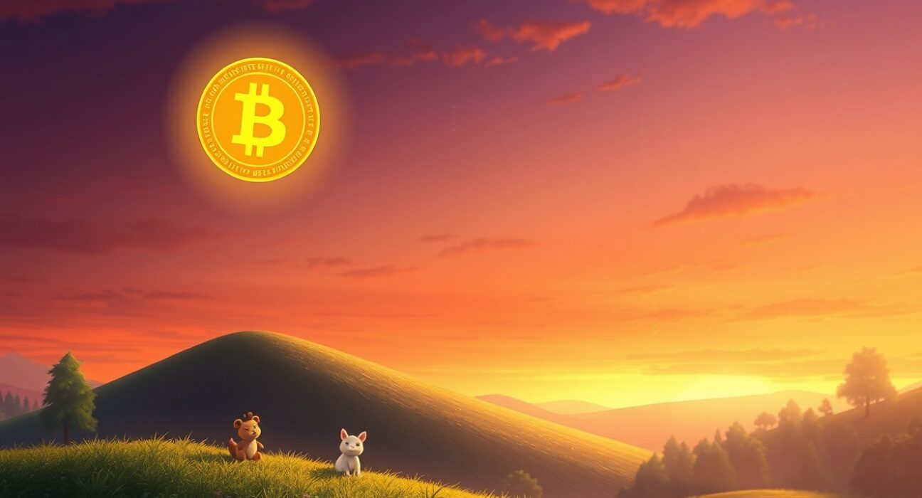 Bitcoin achieves a major price milestone surpassing ninety thousand dollars, symbolizing market growth.