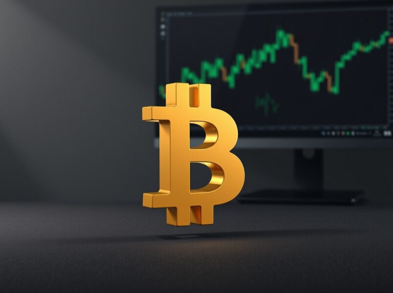 Bitcoin symbol representing the critical $75,000 price threshold analysis for a bull market.