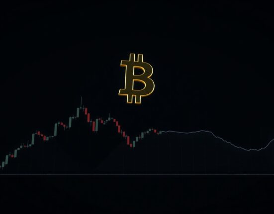 Bitcoin price analysis showing consolidation pattern and trading range visualization
