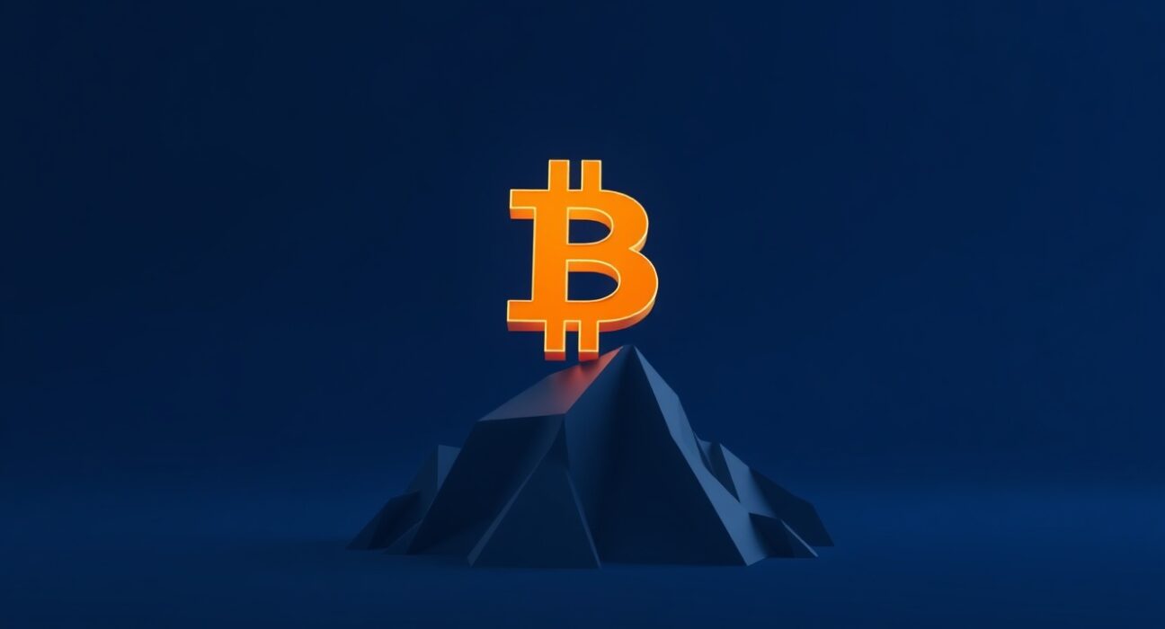Bitcoin (BTC) logo symbolizing its price surge above $73,000 in cryptocurrency markets.