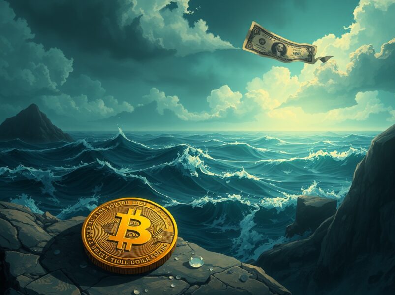 Analysis of why Bitcoin price fails to rise despite US dollar weakness in a risk-averse market.