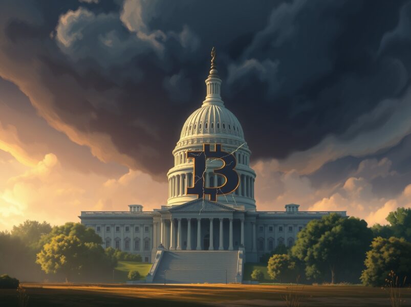 Bitcoin price volatility triggered by US government shutdown concerns and political uncertainty.