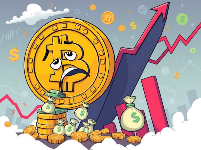 Bitcoin price drop impact on Satoshi Nakamoto's cryptocurrency fortune illustrated