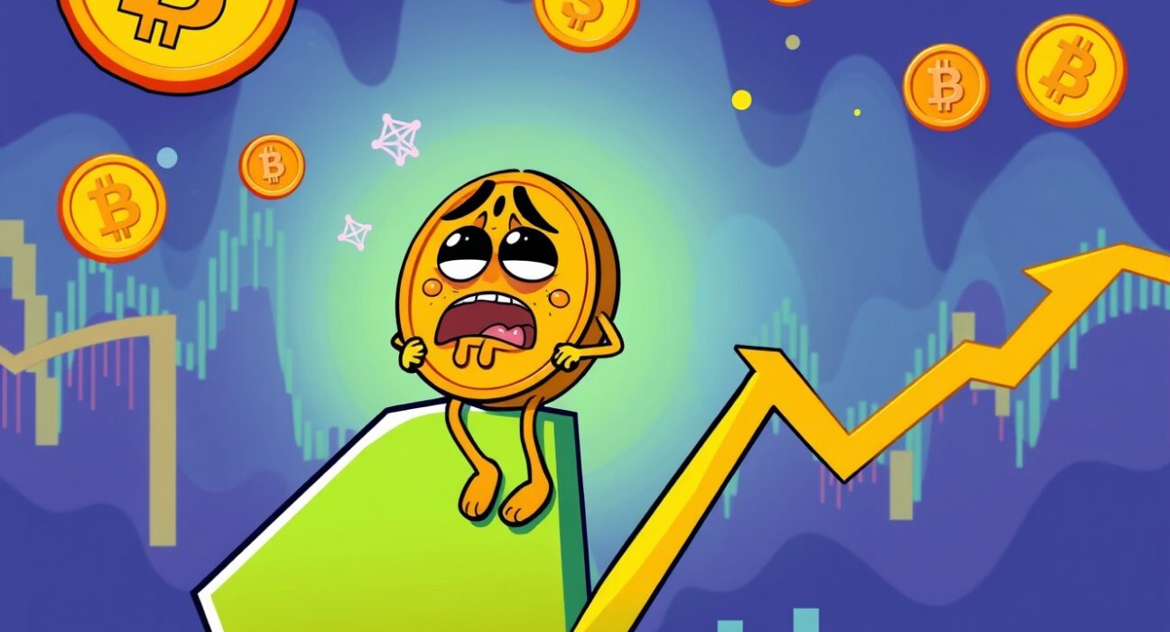 Bitcoin price dropping below $86,000 shown through cartoon cryptocurrency market illustration