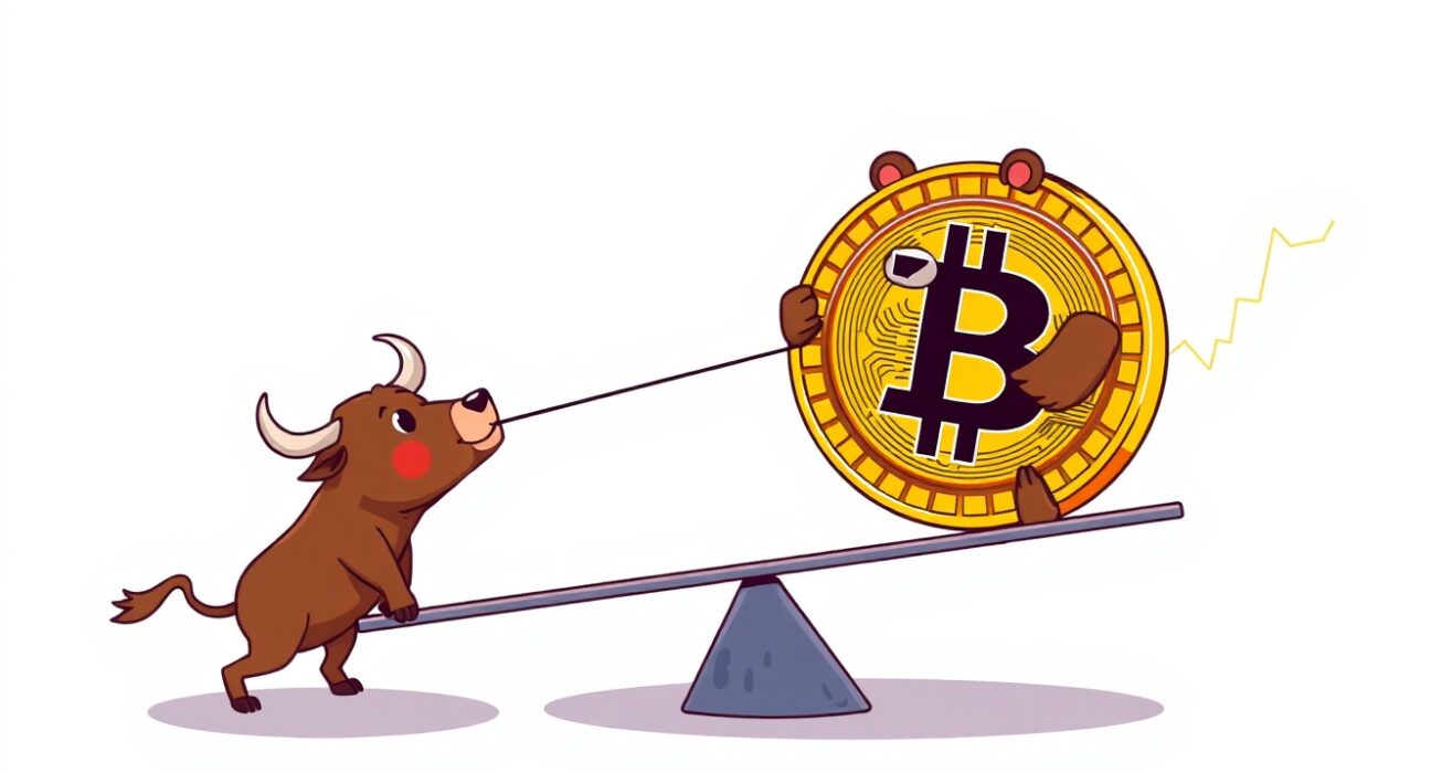 Bitcoin price rollercoaster showing dramatic cryptocurrency market volatility