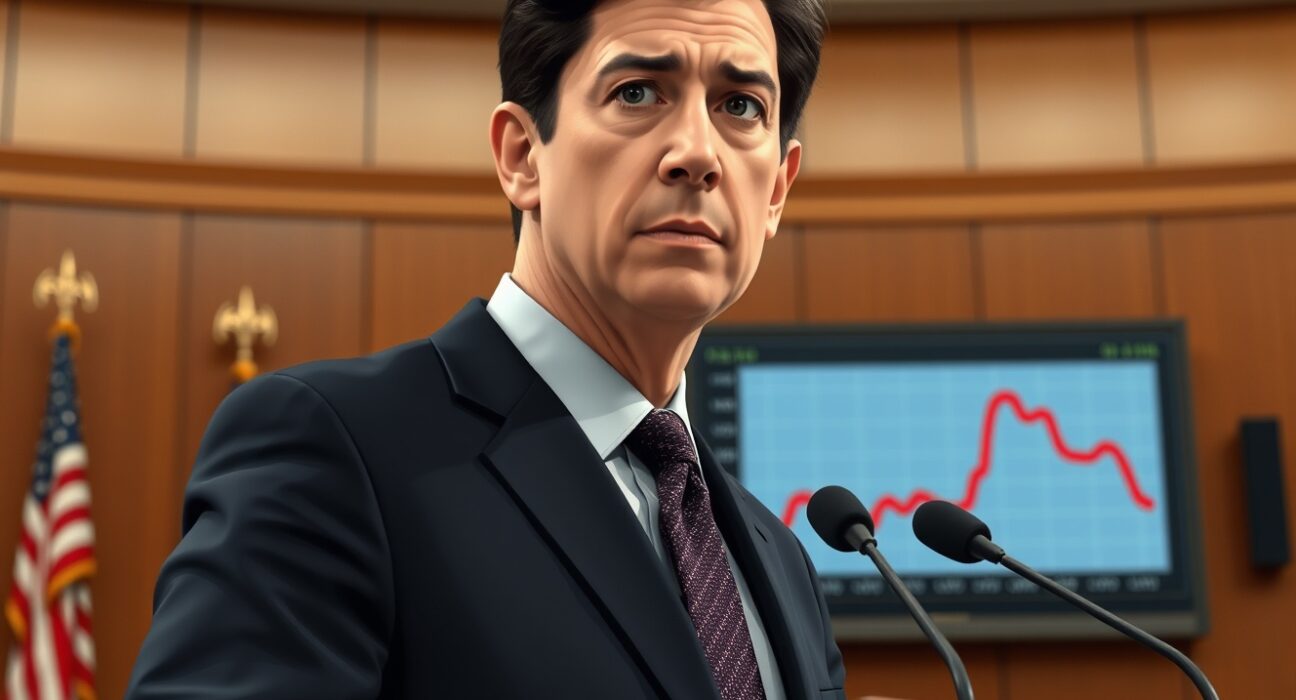 Federal Reserve nominee Kevin Warsh testifying about interest rates and Bitcoin market impact