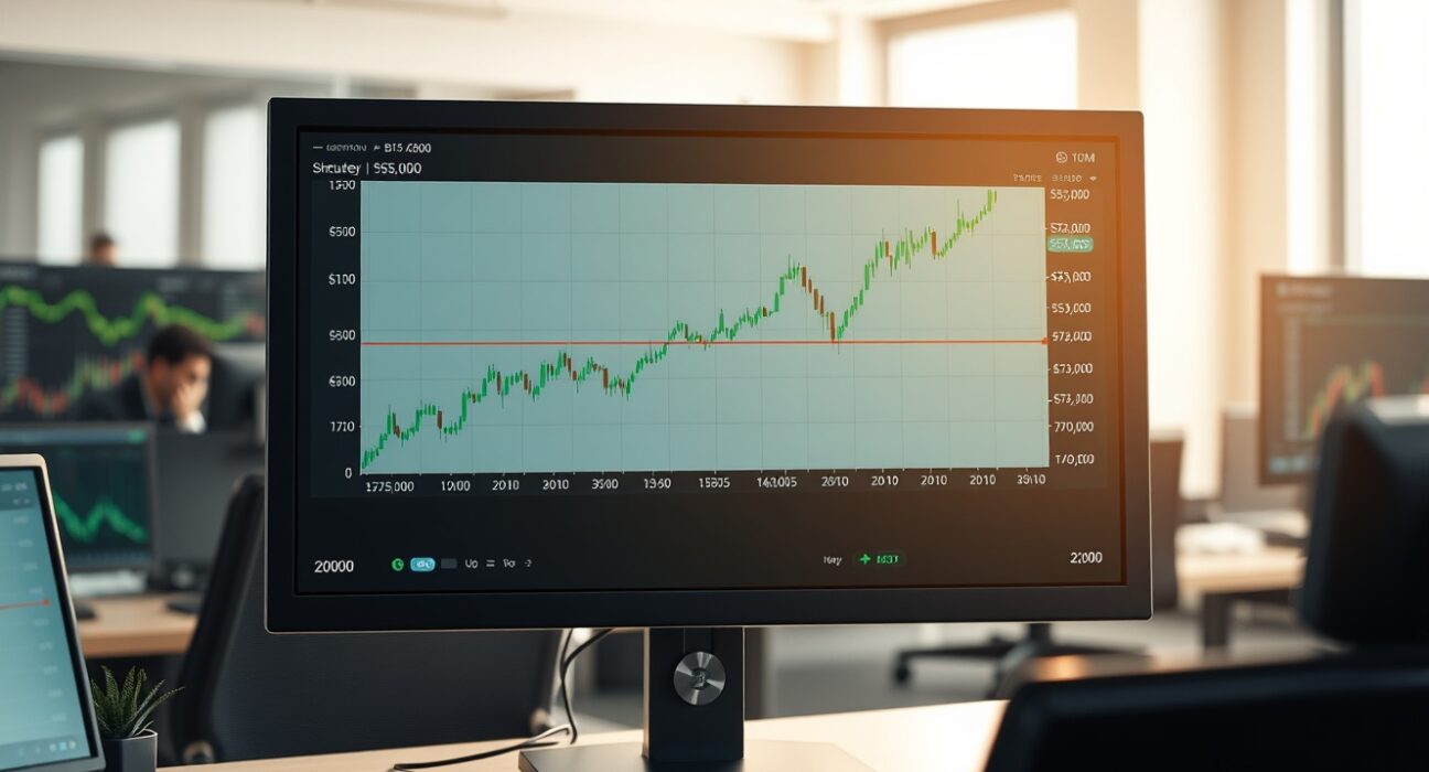 Analyst's prediction for Bitcoin price breaking $85,000 resistance level on financial chart.