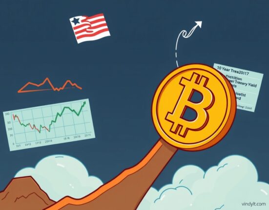 A cartoon showing Bitcoin gaining strength, symbolizing the anticipated Bitcoin price rise in Q4 due to macroeconomic factors.