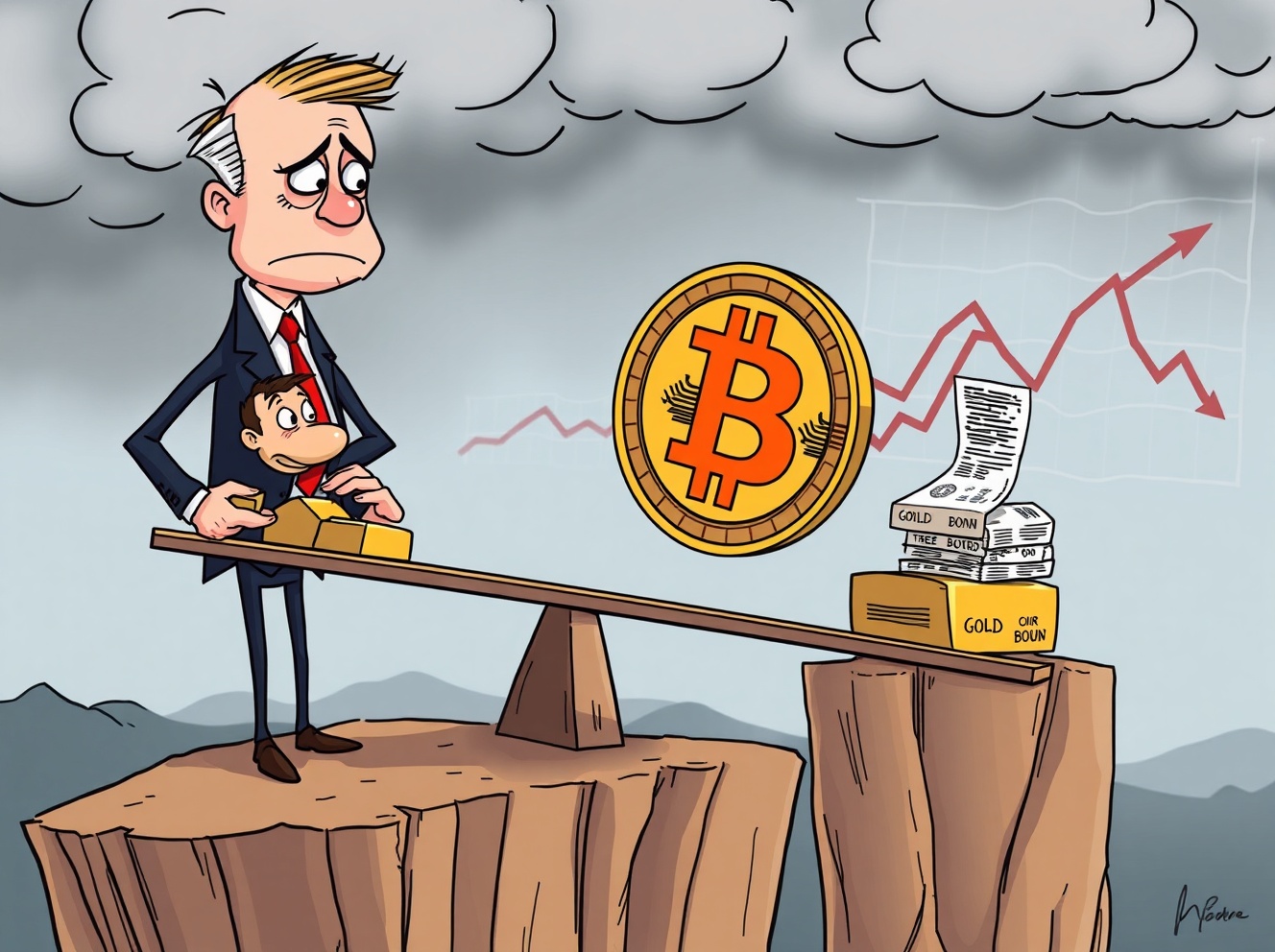 Bitcoin Price Plummets: The Alarming Flight to Safety as US Economy Stumbles