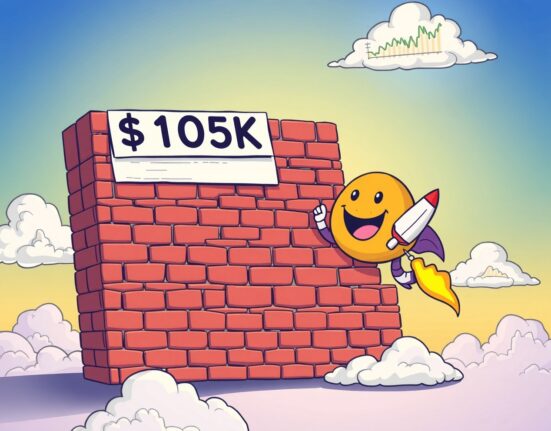 Bitcoin price struggling against major resistance wall at $105K level