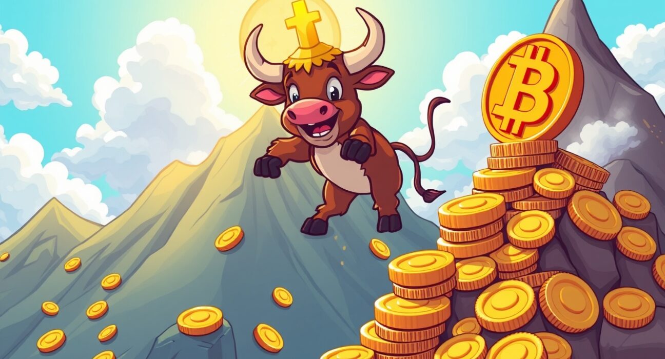 Bitcoin rocket soaring to new price heights above $88,000 in vibrant cartoon illustration