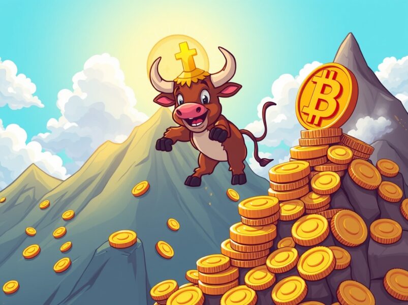 Bitcoin rocket soaring to new price heights above $88,000 in vibrant cartoon illustration