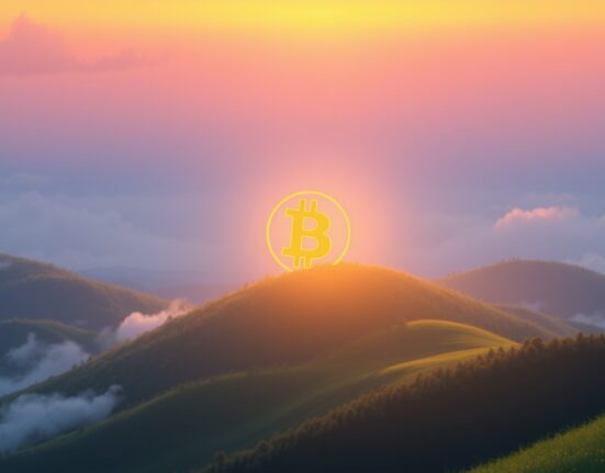 Bitcoin price surges above $62,000 in a significant market rally, symbolizing growth.