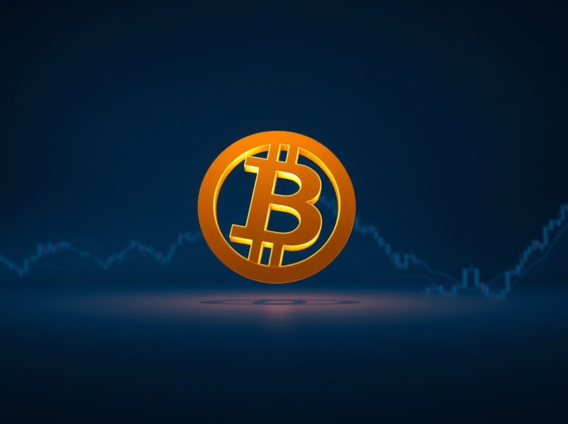 Bitcoin (BTC) logo symbolizing its historic price surge above $75,000 in cryptocurrency markets.
