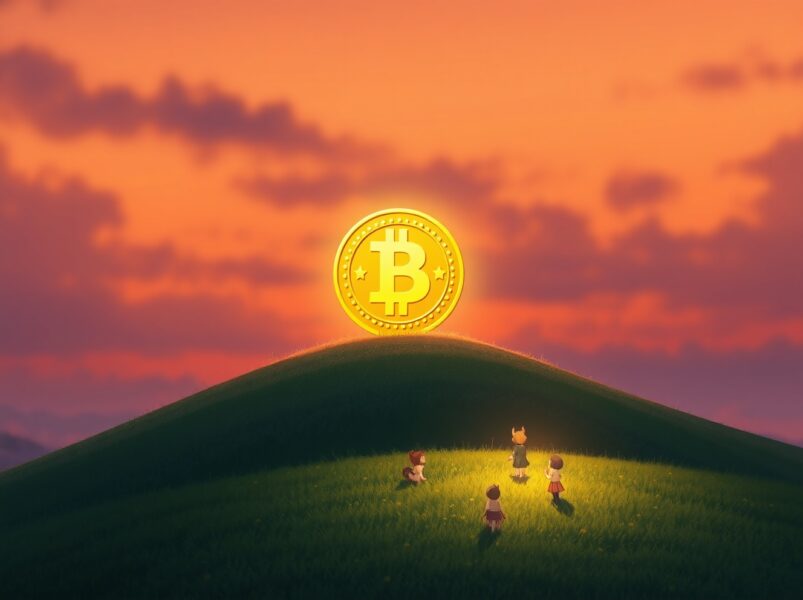 Bitcoin achieves a significant price milestone above seventy-nine thousand dollars, symbolizing market growth.