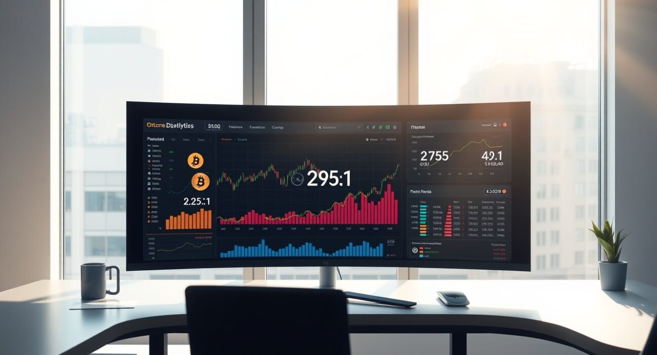 Bitcoin on-chain analytics dashboard showing profit ratio data and market signals