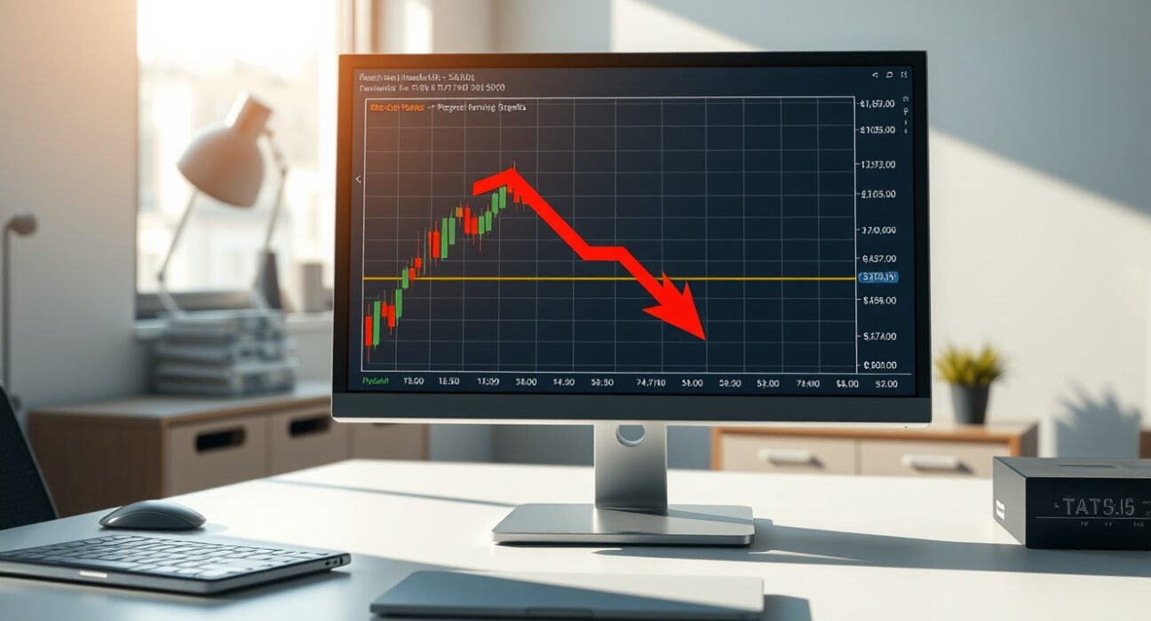 Analysis of Bitcoin profit-taking pressure shown on a financial data chart interface.