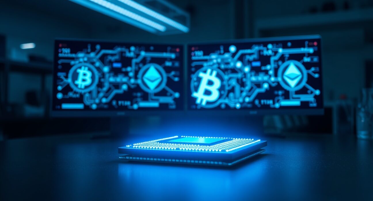 Quantum computer processor representing the security threat to Bitcoin and blockchain cryptography discussed by Nic Carter