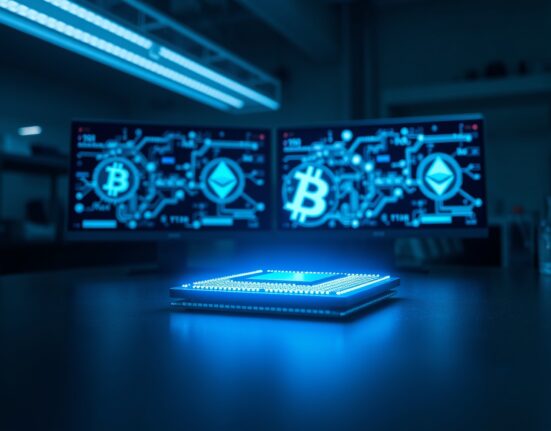 Quantum computer processor representing the security threat to Bitcoin and blockchain cryptography discussed by Nic Carter