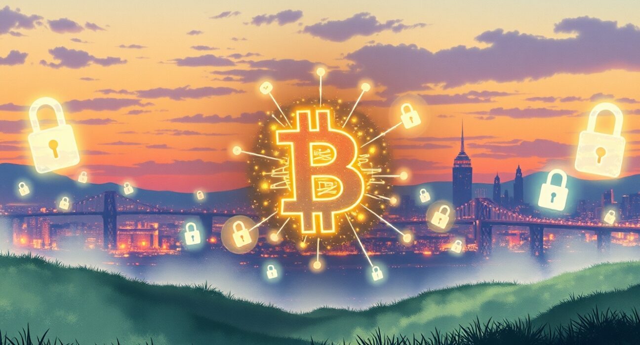 Bitcoin's quantum resistance challenge showing digital security versus quantum computing threats