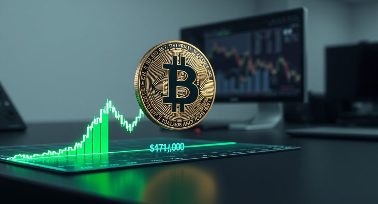 Bitcoin price analysis showing key resistance level at $71,000 for rally confirmation.