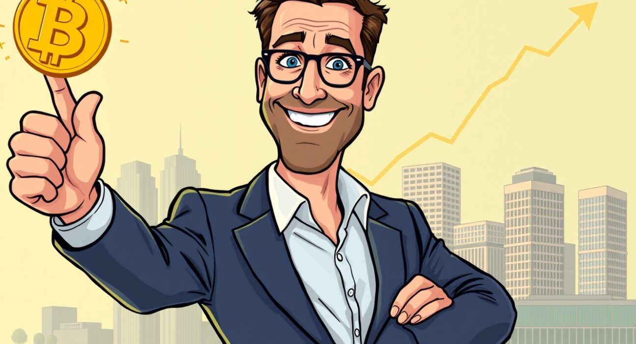 Michael Saylor confidently discussing the future of the Bitcoin rally and its potential for continued growth.