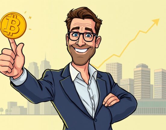 Michael Saylor confidently discussing the future of the Bitcoin rally and its potential for continued growth.