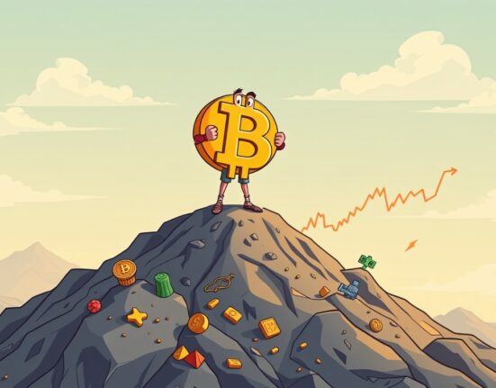 Cartoon showing strong Bitcoin realized cap, reflecting unwavering holder conviction and resilience in the crypto market.