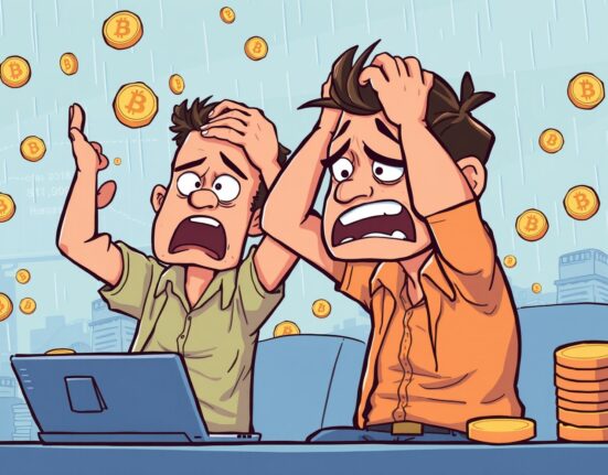 Bitcoin realized losses causing investor panic in cryptocurrency market downturn