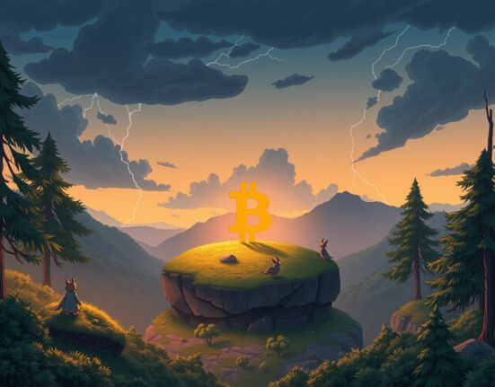 Analyst chart showing Bitcoin price finding stability for a potential rebound in the $65K to $70K range.