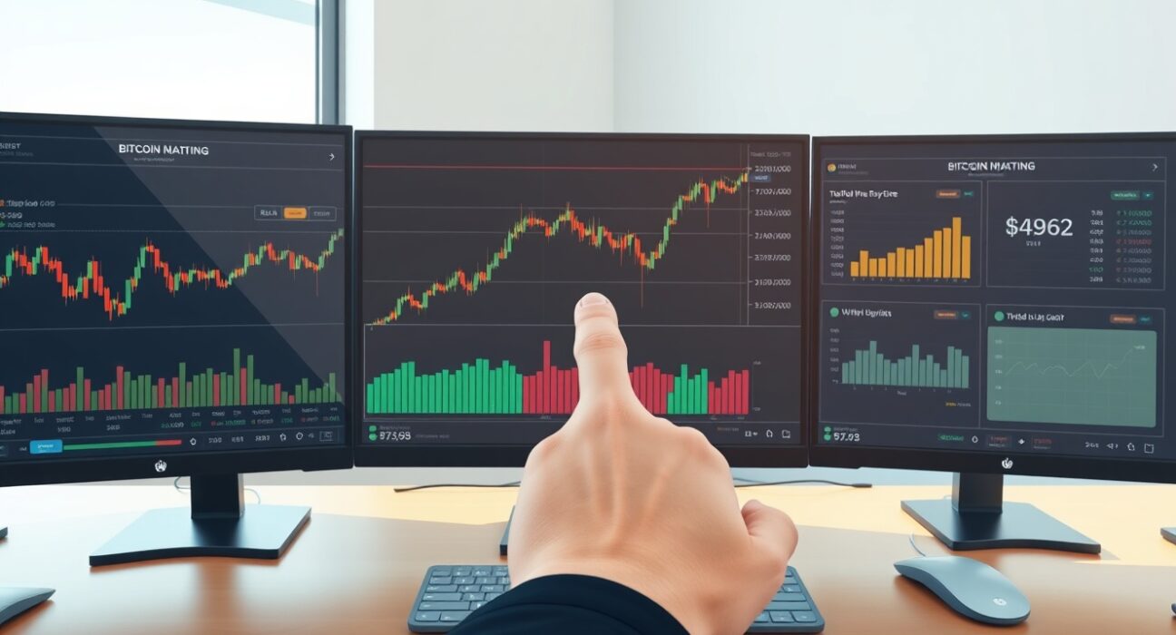 Bitcoin price chart analysis showing $76,000 level with on-chain data monitoring