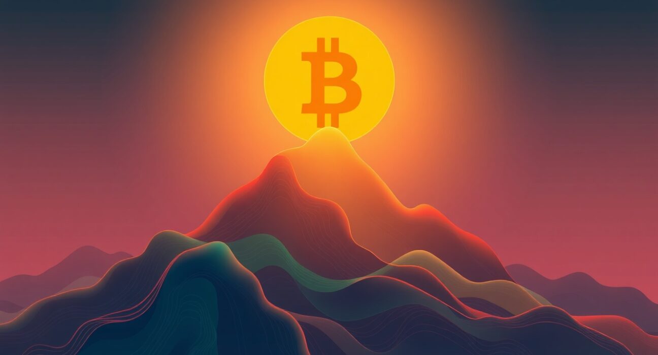 Bitcoin price chart showing a breakout above the 200-day exponential moving average.