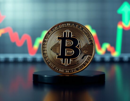 Bitcoin coin remains stable amid financial market volatility and economic uncertainty in 2025.