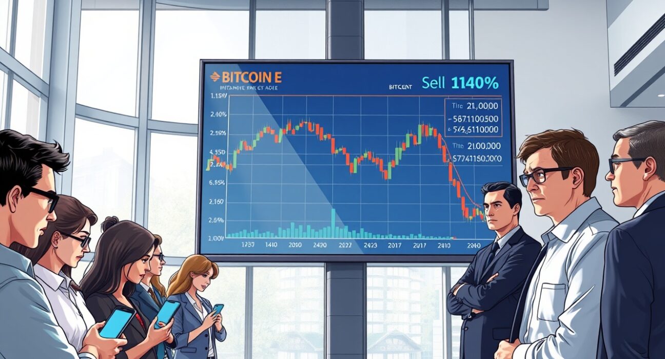 Bitcoin market analysis showing retail investor selling versus whale accumulation behavior during price decline.